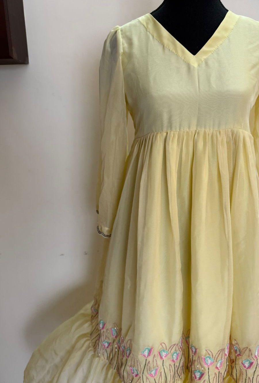 Yellow Embroidered Dress