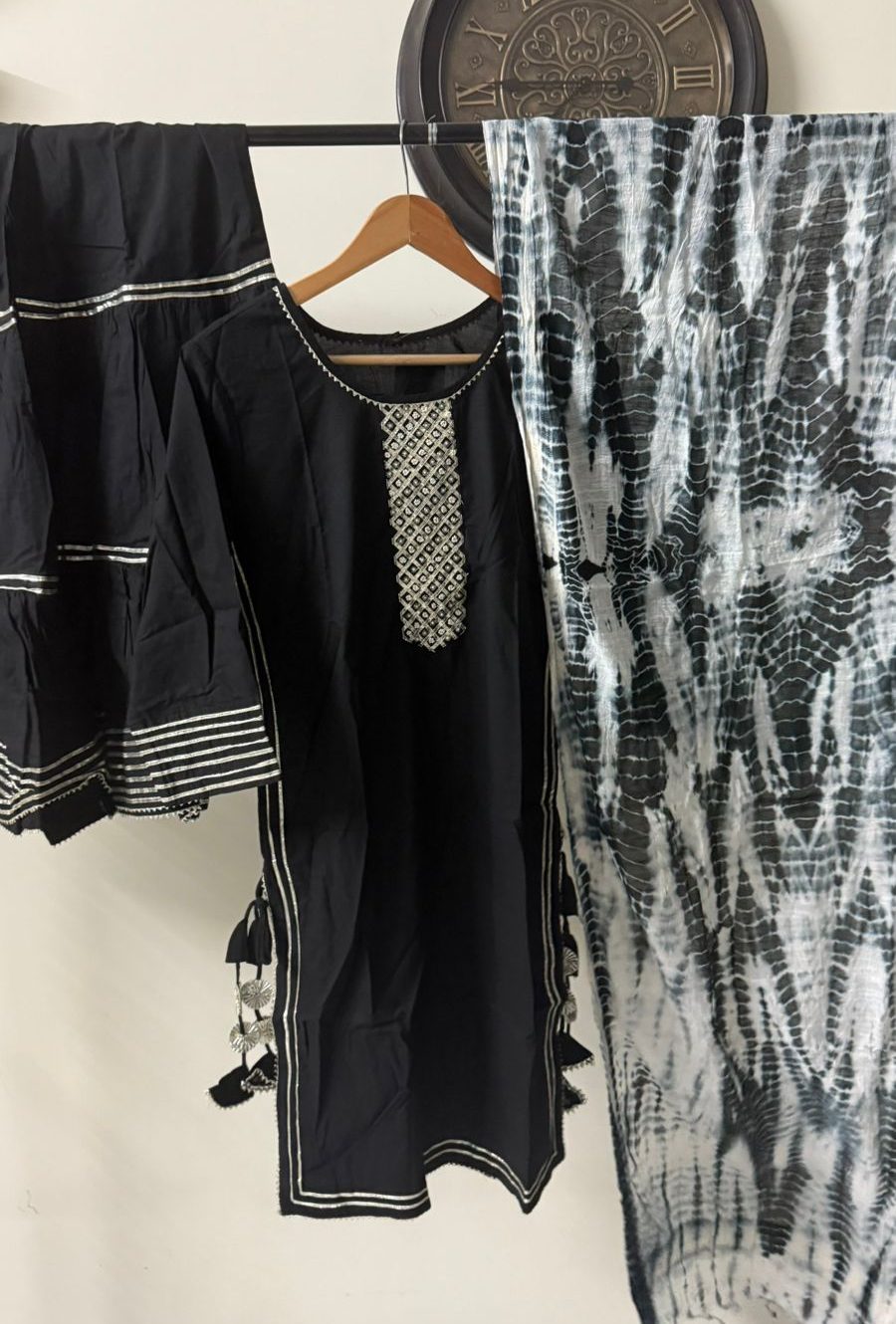 3-Piece Cotton Sharara Suit Set