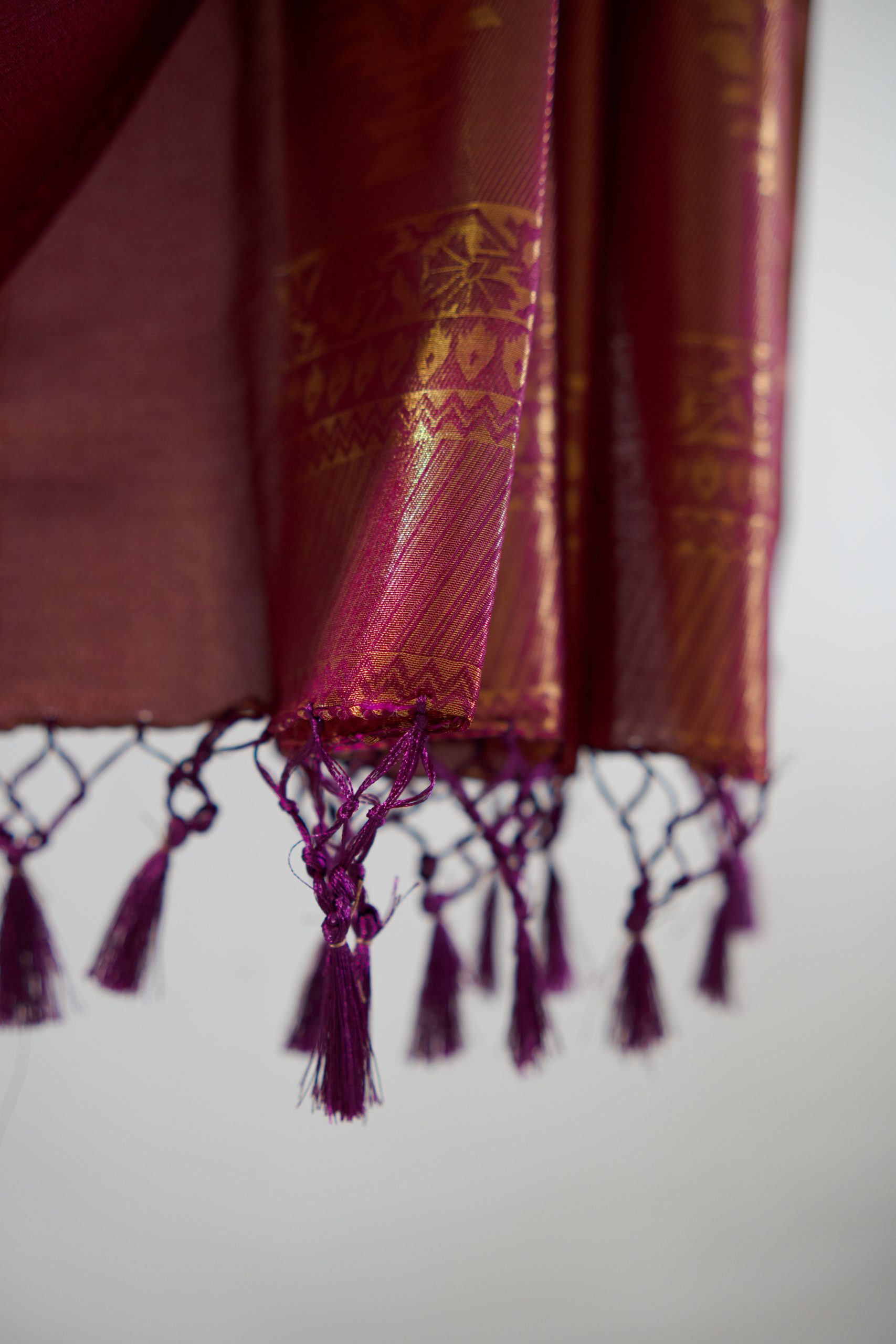 Viscose Saree full body zari brocade - Image 4