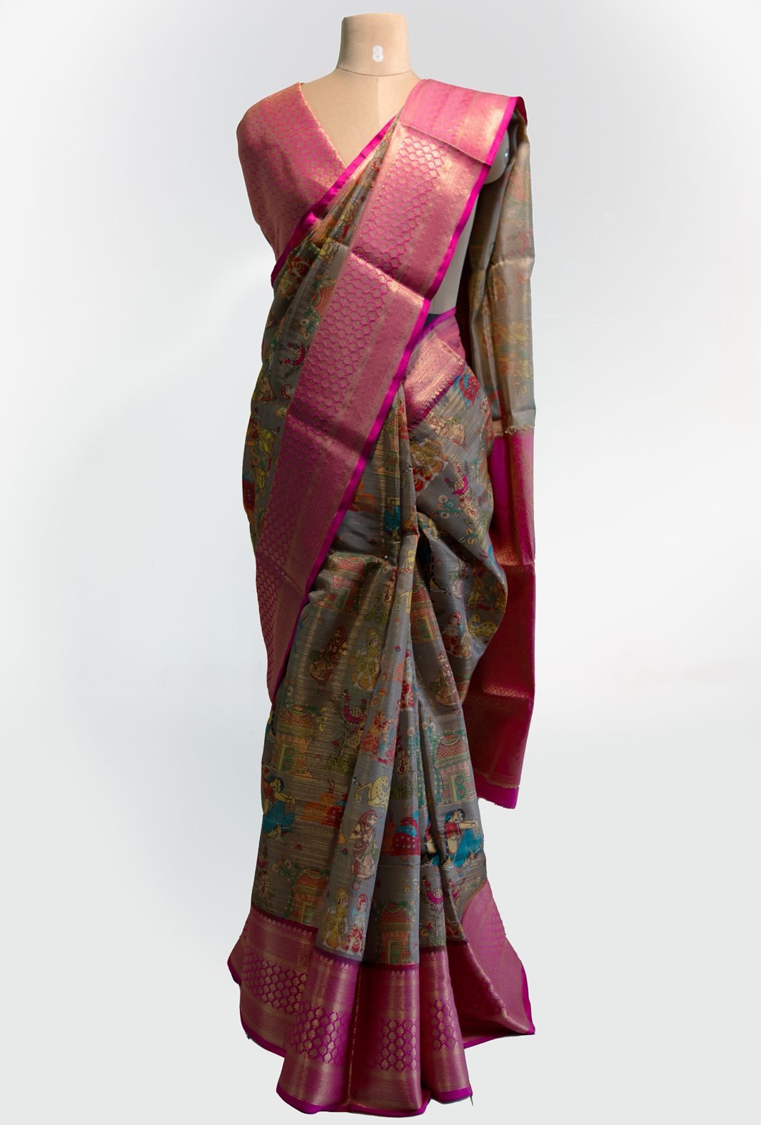 Kalamkari Silk Saree